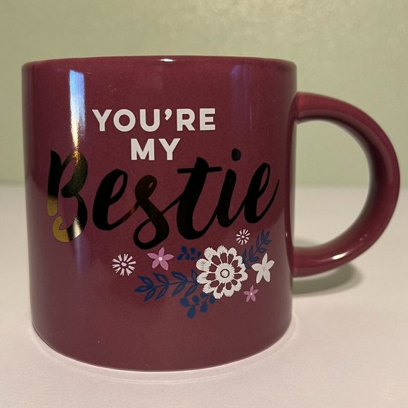 Threshold YOU’ RE MY BESTIE Purple Porcelain Mug ~ Best Friend ~ BFF - Picture 1 of 7
